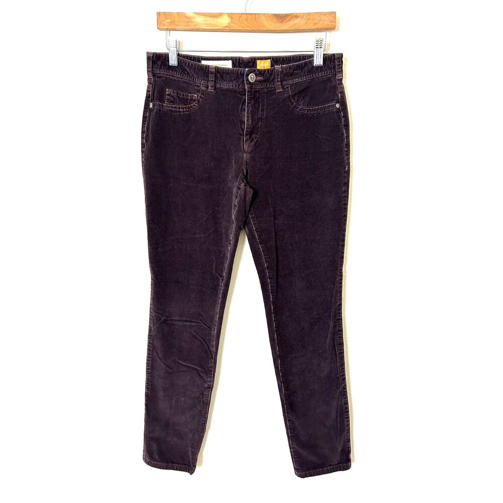 Anthropologie Pilcro And The Letterpress Corduroy Slim Skinny Jeans Brown Sz 30